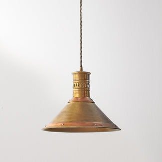 Tarn pendant in aged brass and copper
