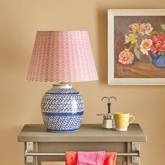 Gulliver table lamp in blue and white