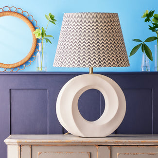 Misha table lamp in matte white