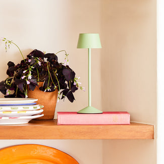Wee Scoon rechargeable table lamp in watercress