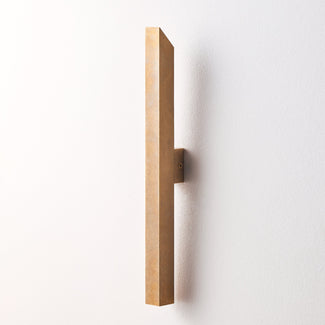 Andor IP54 up and down light in brass