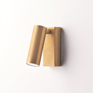 Austell IP54 spotlight in brass