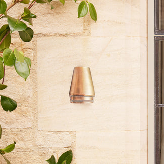 Bowditch IP54 mast light in aged brass