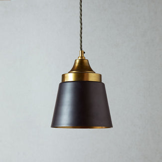 McAtty black pendant with brass interior