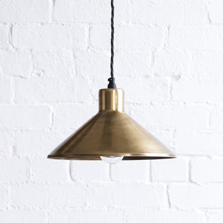 Thea pendant light in antique brass