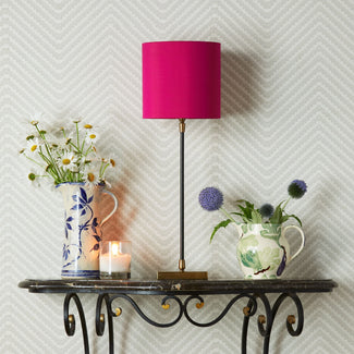 Pick table lamp in antiqued brass