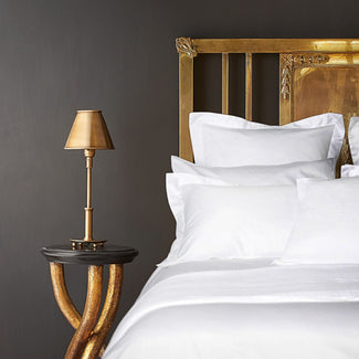 Smaller Pod table lamp in antique brass