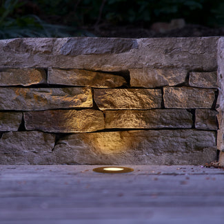 Ogroats ip67 recessed decking light in antique brass